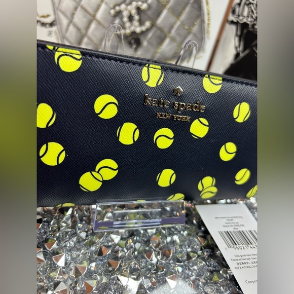 Kate Spade New York Tennis Toss Large Slim Bifold Wallet NWT - Picture 3 of 11